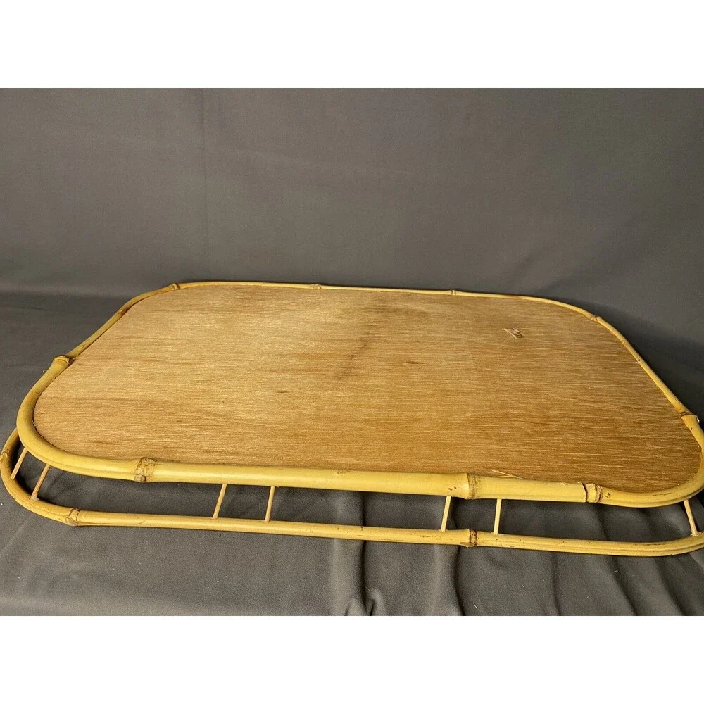 Vintage Lot of Wicker Bamboo Basket Platter & 8 Wall Plates Boho Farmhouse Lot